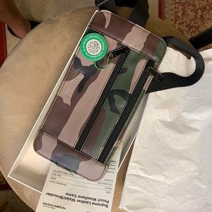 NWT supreme camo leather waist/shoulder pouch